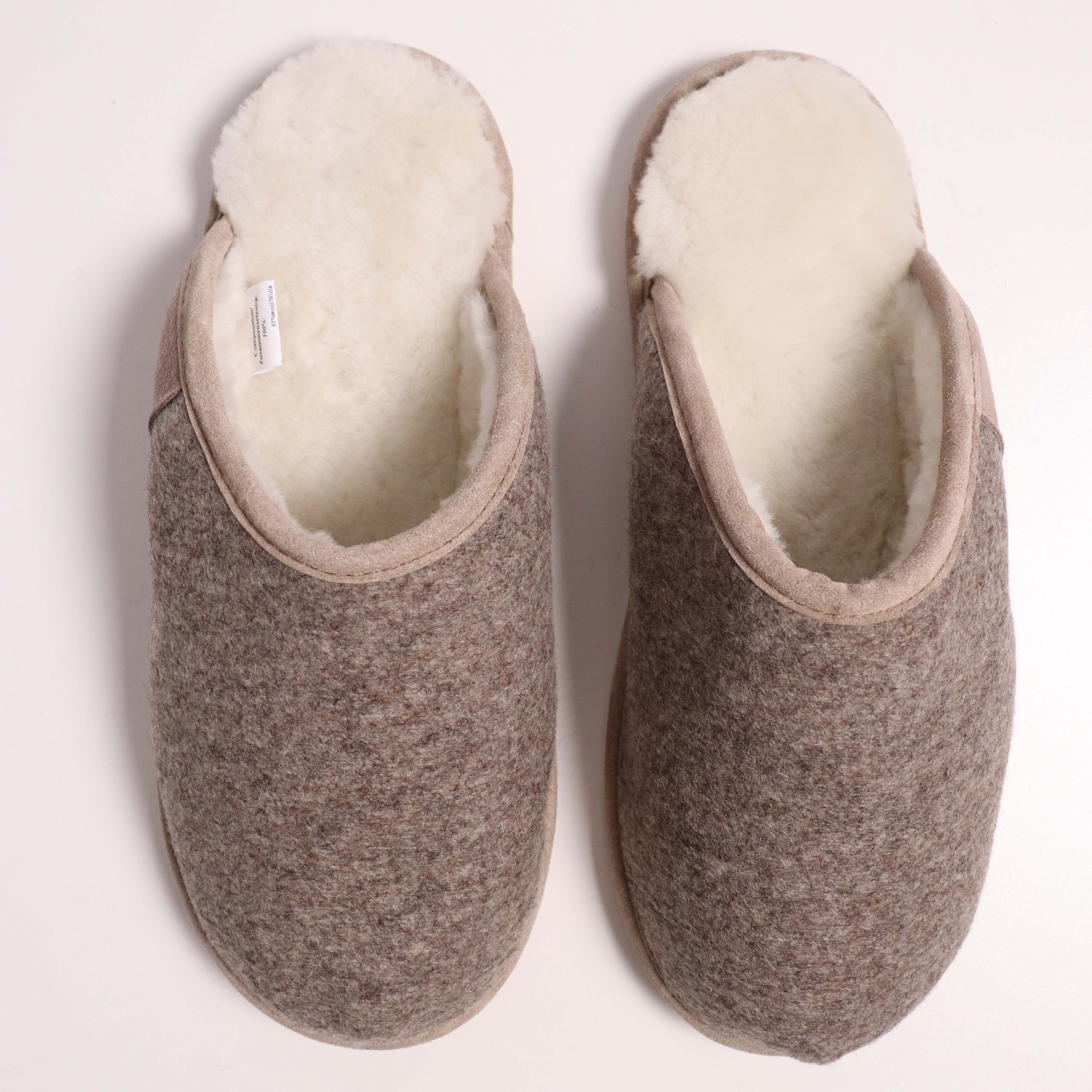 Lammfell Pantolette Cosy Filz